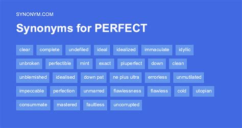 perfect synonym|Perfect Synonyms & Antonyms .